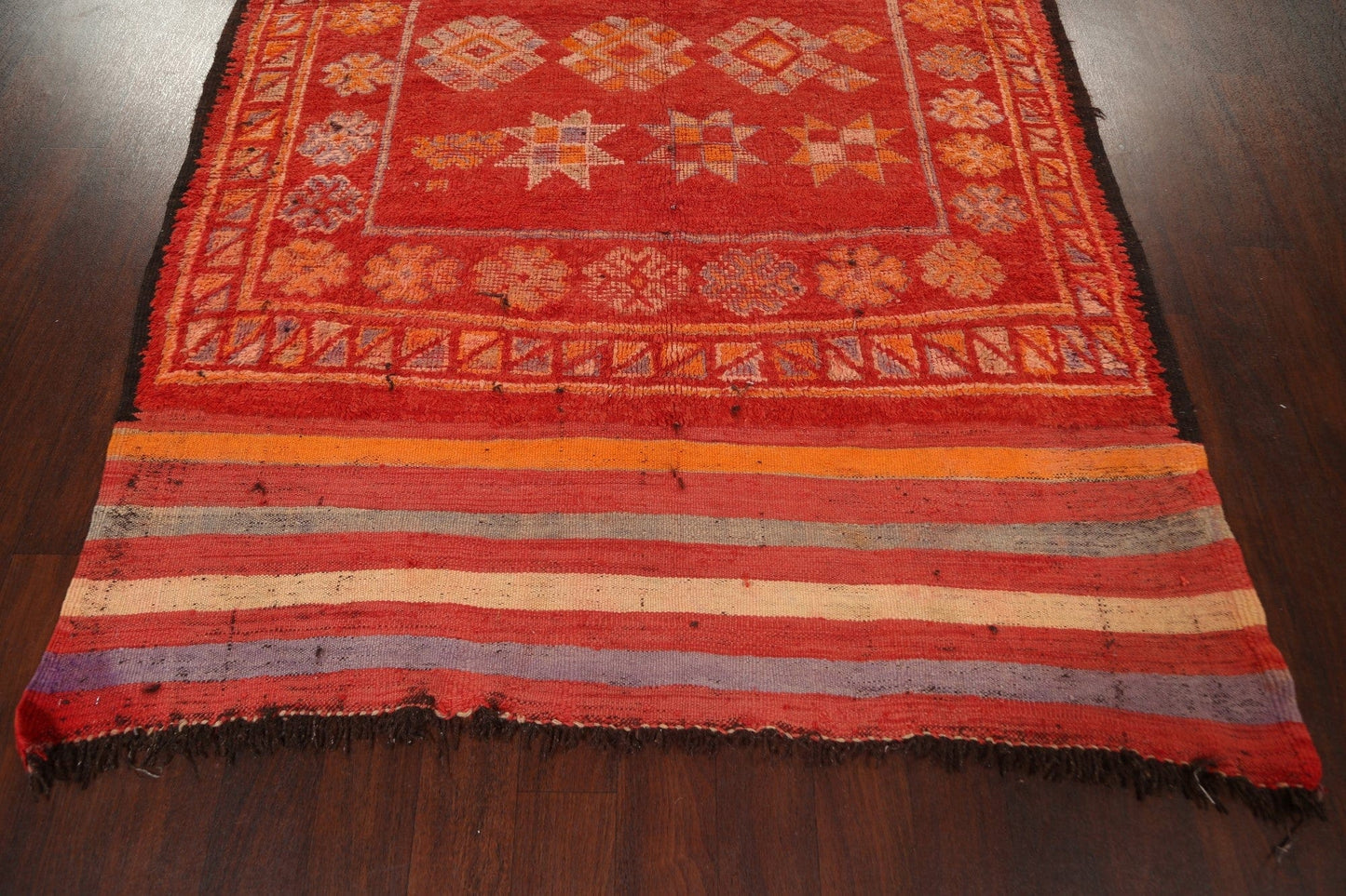 Antique Tribal Moroccan Oriental Runner Rug 6x18