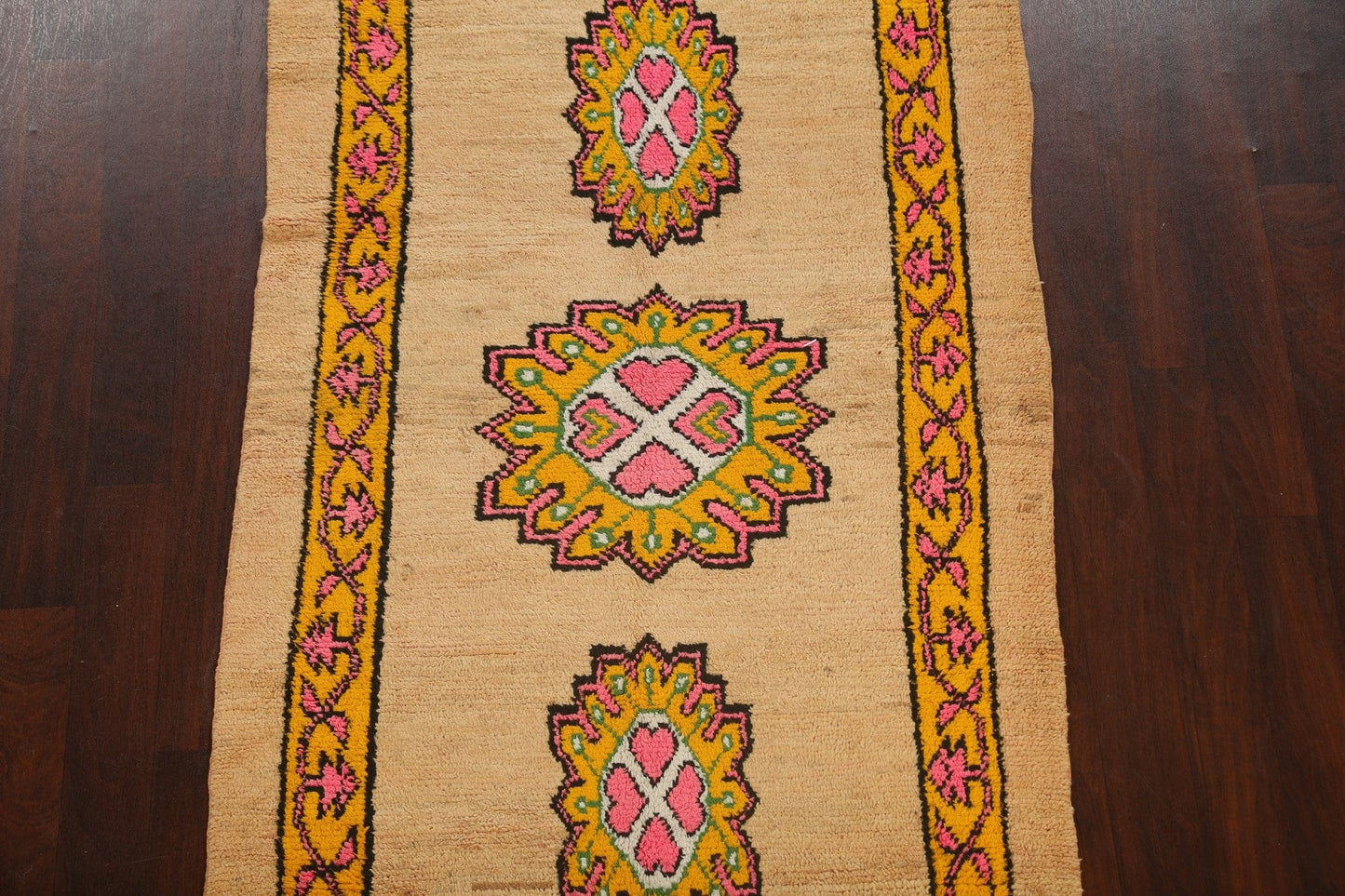 Tribal Moroccan Oriental Runner Rug 4x9