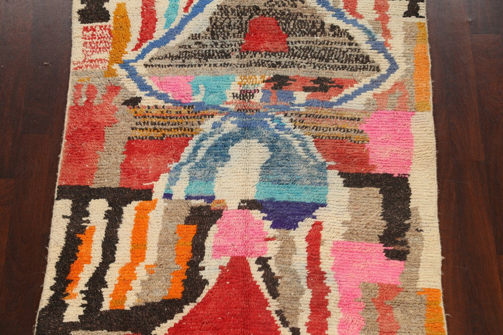 Tribal Moroccan Oriental Area Rug 5x9