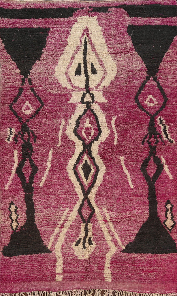 Tribal Moroccan Oriental Area Rug 5x8