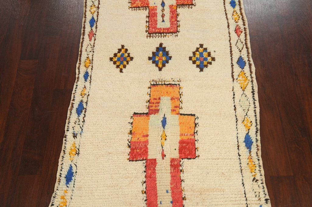 Tribal Moroccan Oriental Area Rug 4x7