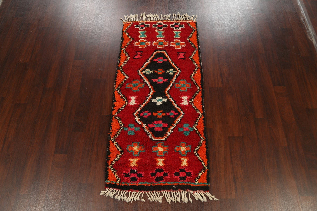 Tribal Moroccan Oriental Area Rug 3x6