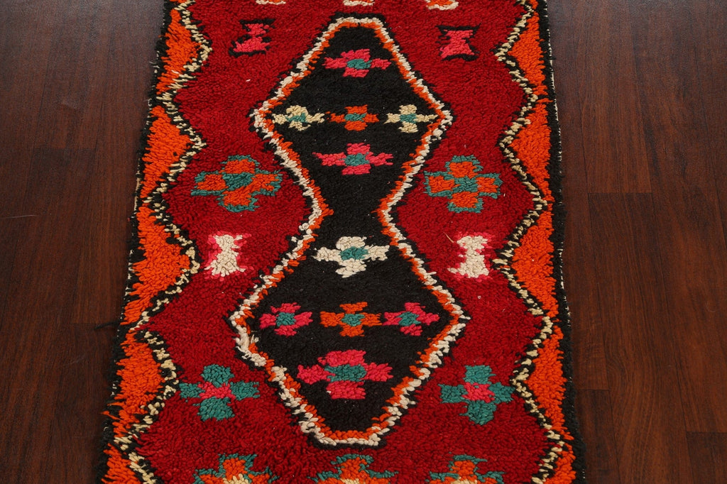 Tribal Moroccan Oriental Area Rug 3x6