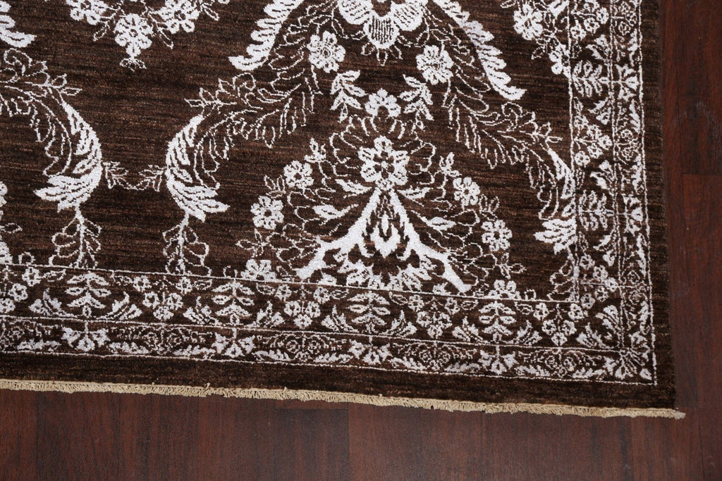 All-Over Brown Versace Oriental Area Rug 9x12