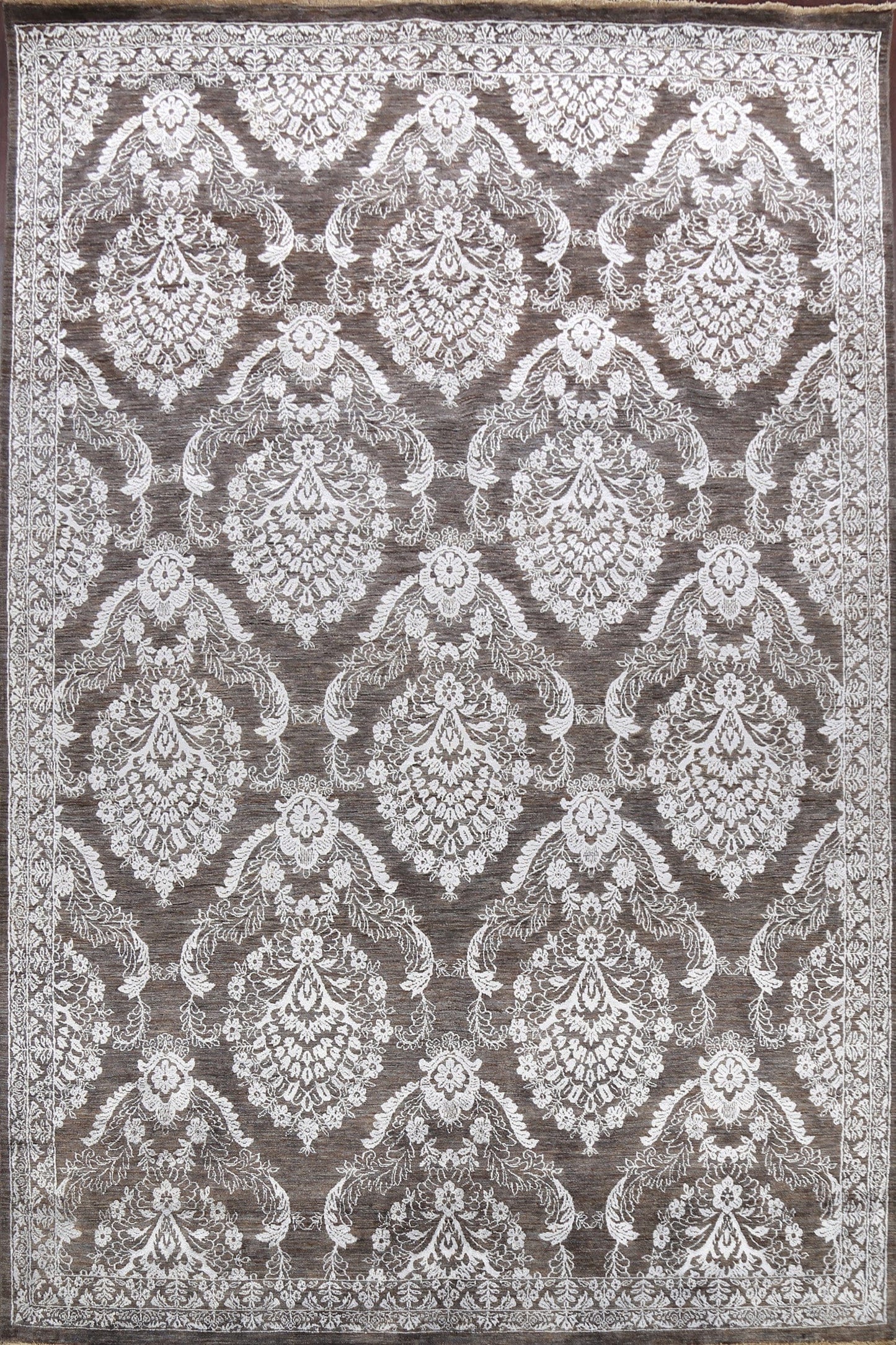 All-Over Floral Versace Oriental Area Rug 9x12