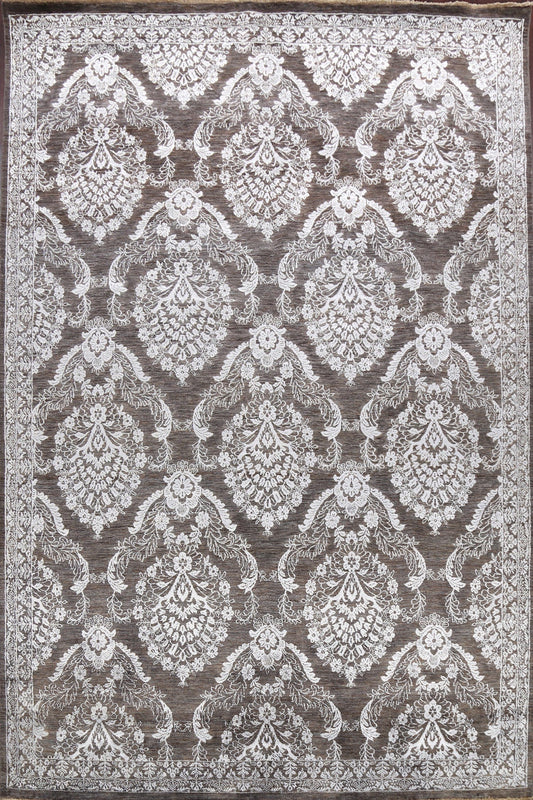 All-Over Floral Versace Oriental Area Rug 9x12