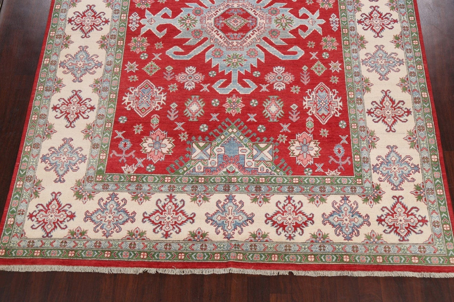 Geometric Kazak Oriental Area Rug 9x12