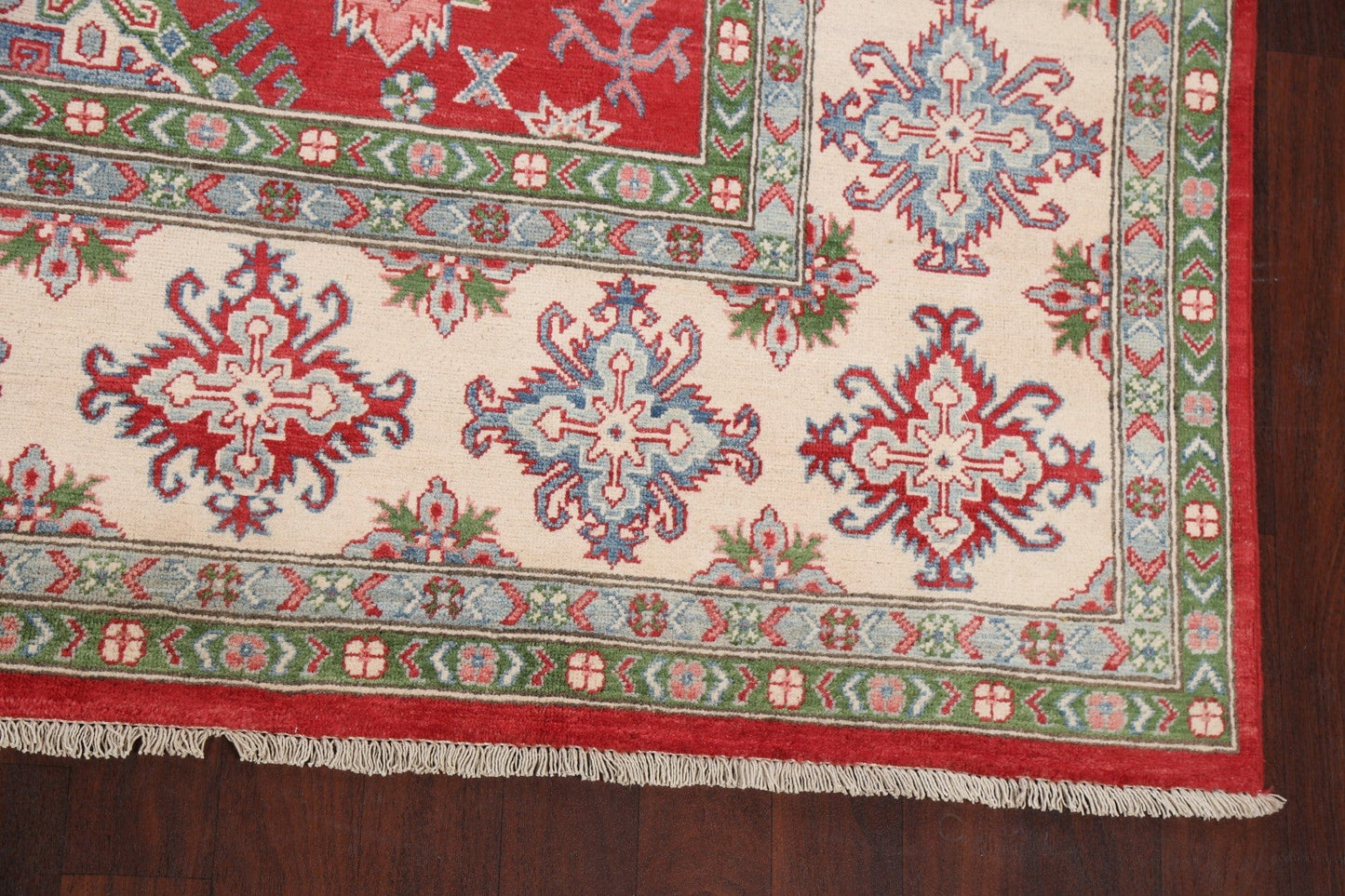 Geometric Kazak Oriental Area Rug 9x12