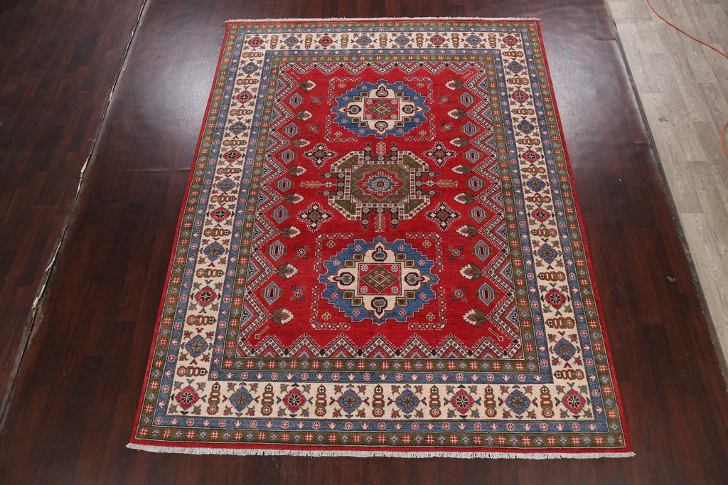 Geometric Kazak Oriental Area Rug 8x10