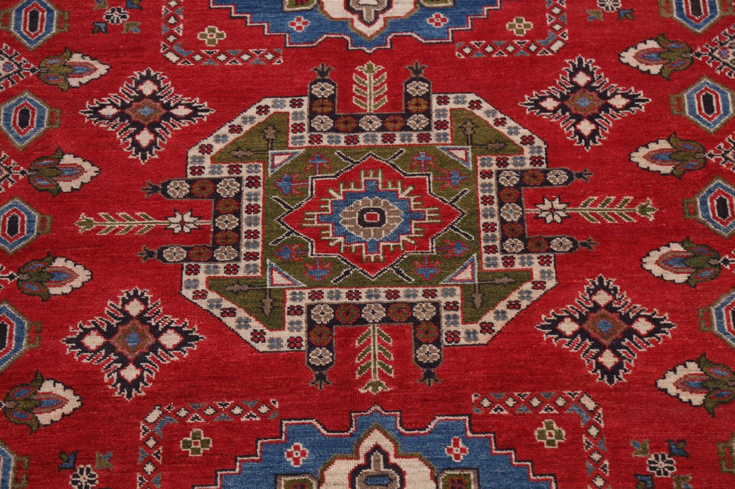 Geometric Kazak Oriental Area Rug 8x10