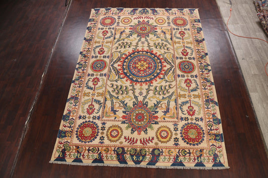 Geometric Kazak Oriental Area Rug 8x12