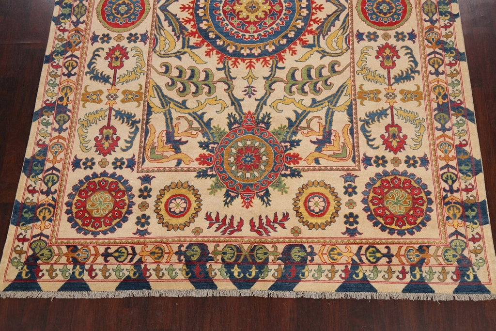 Geometric Kazak Oriental Area Rug 8x12