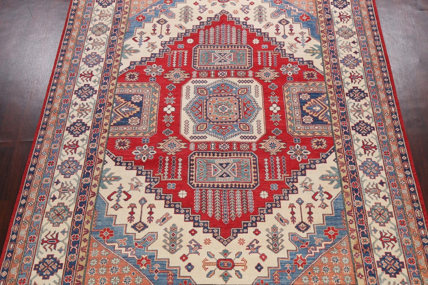 Geometric Kazak Oriental Area Rug 8x12