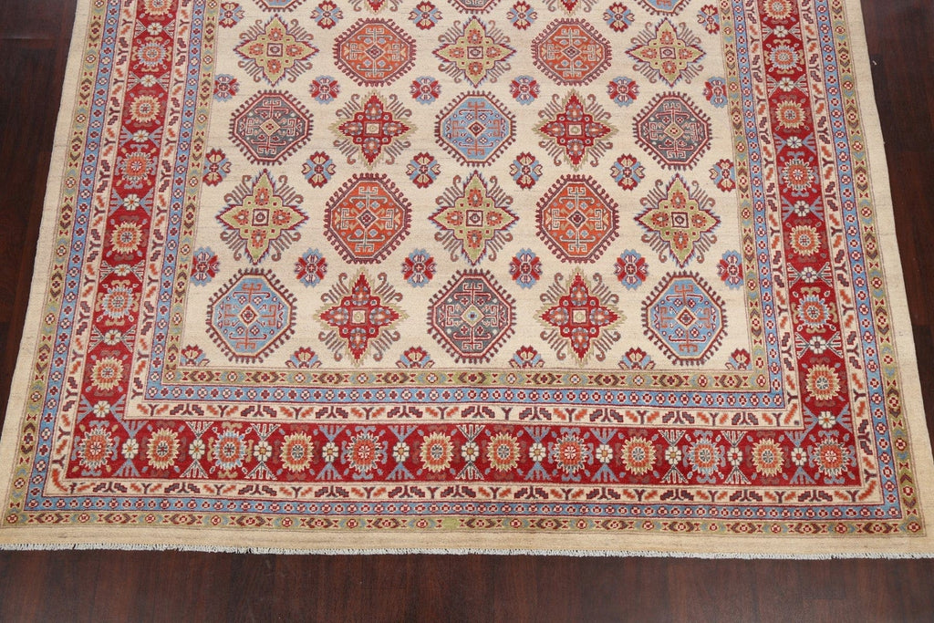 Geometric Kazak Oriental Area Rug 9x13