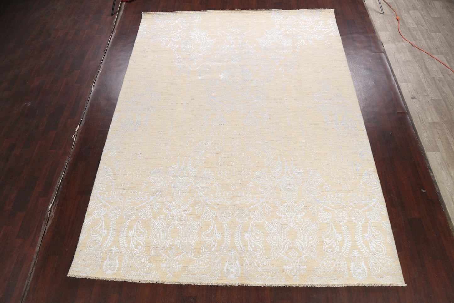 100% Vegetable Dye All-Over Versace Oriental Area Rug 9x12