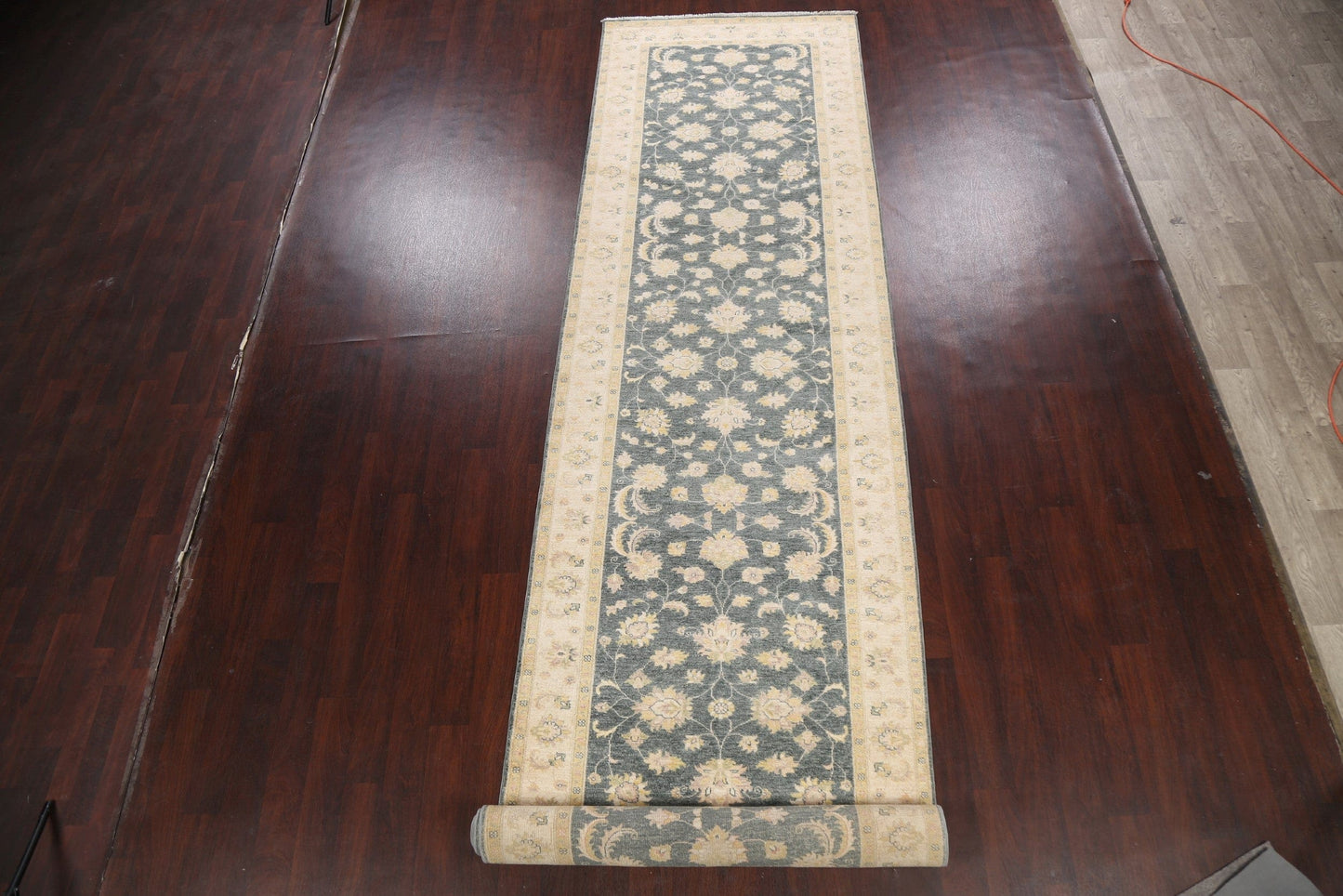 100% Vegetable Dye Peshawar Chobi Oriental Runner Rug 4x18