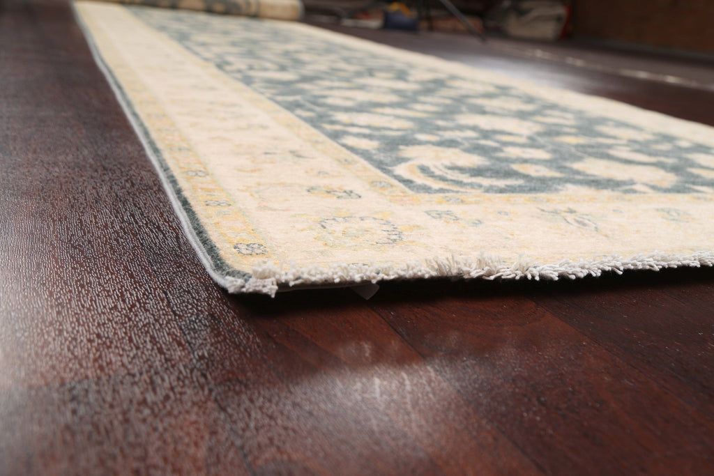 100% Vegetable Dye Peshawar Chobi Oriental Runner Rug 4x18