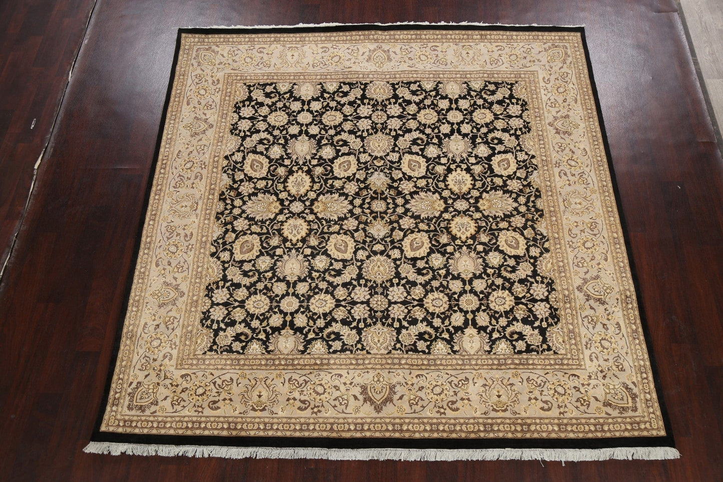 100% Vegetable Dye Square Peshawar Chobi Oriental Area Rug 8x8