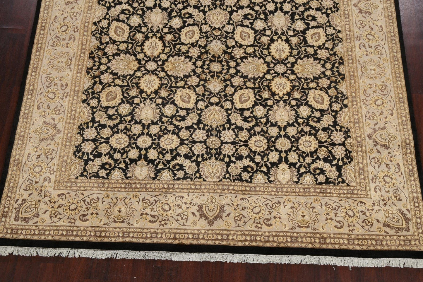 100% Vegetable Dye Square Peshawar Chobi Oriental Area Rug 8x8