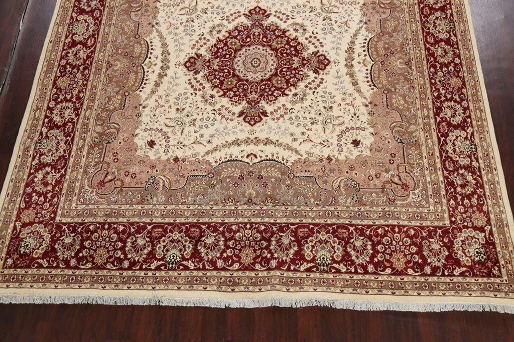 100% Vegetable Dye Royal Tabriz Oriental Area Rug 10x11