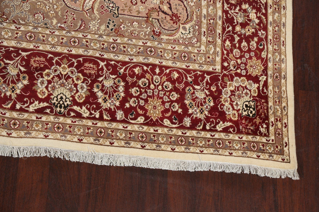 100% Vegetable Dye Royal Tabriz Oriental Area Rug 10x11