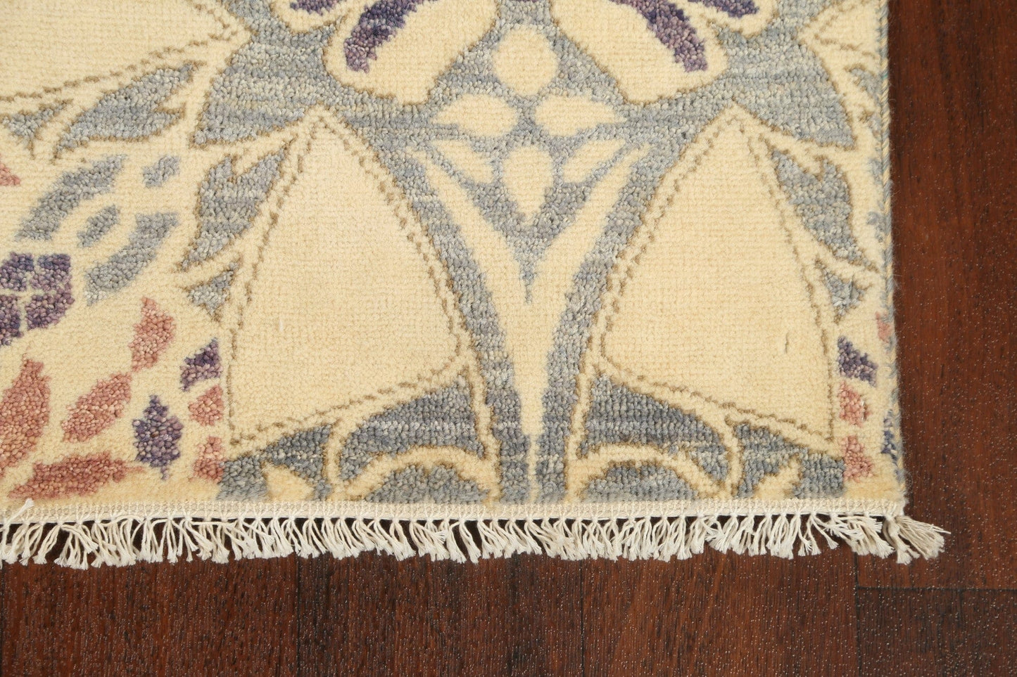 Set of 2 Vegetable Dye Abstract Oriental Runner Rugs 3x10