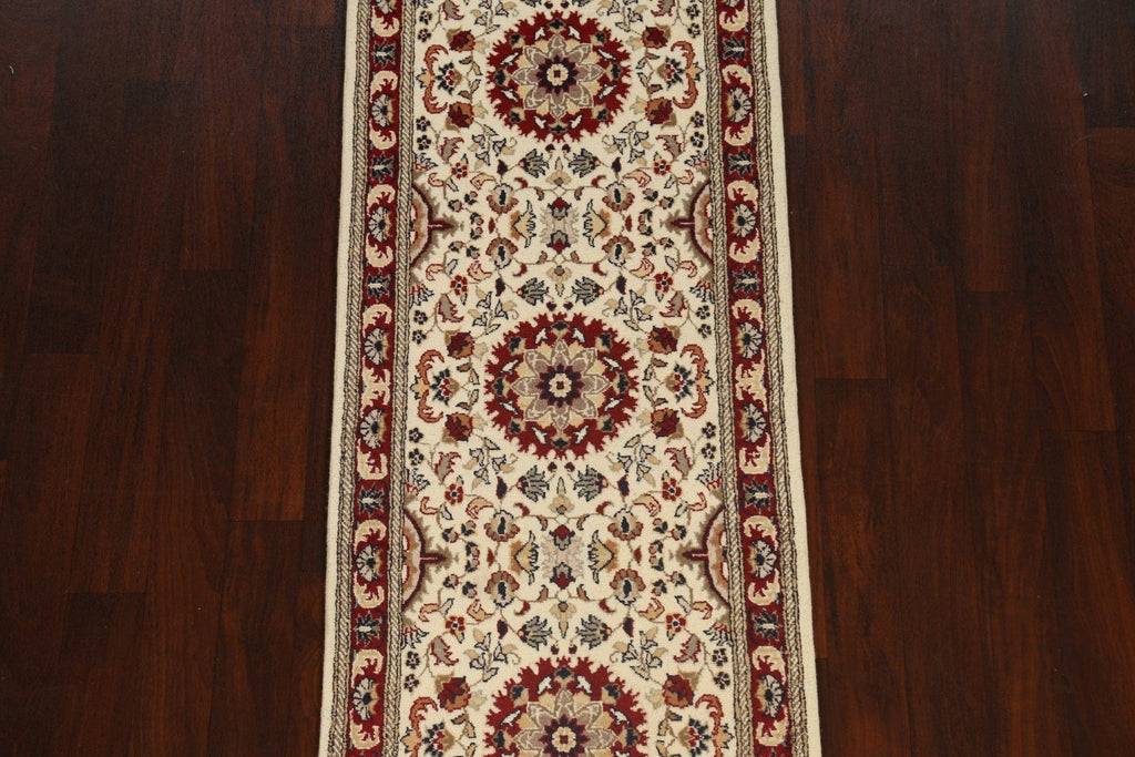 Vegetable Dye Floral Royal Tabriz Oriental Runner Rug 3x8