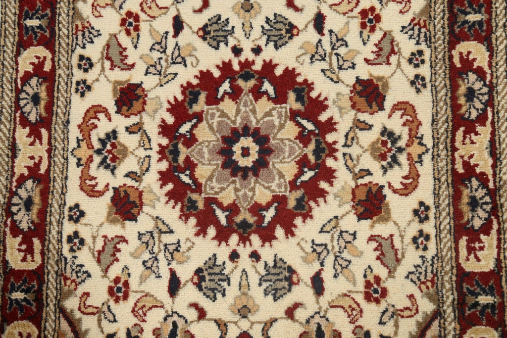 Vegetable Dye Floral Royal Tabriz Oriental Runner Rug 3x8