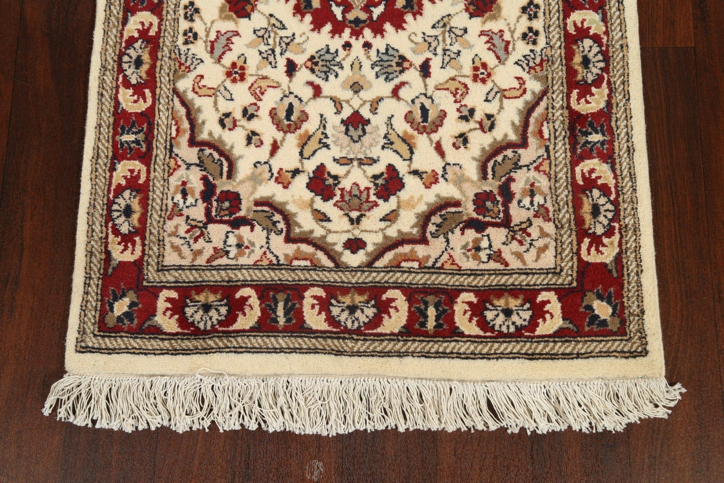 Vegetable Dye Floral Royal Tabriz Oriental Runner Rug 3x8