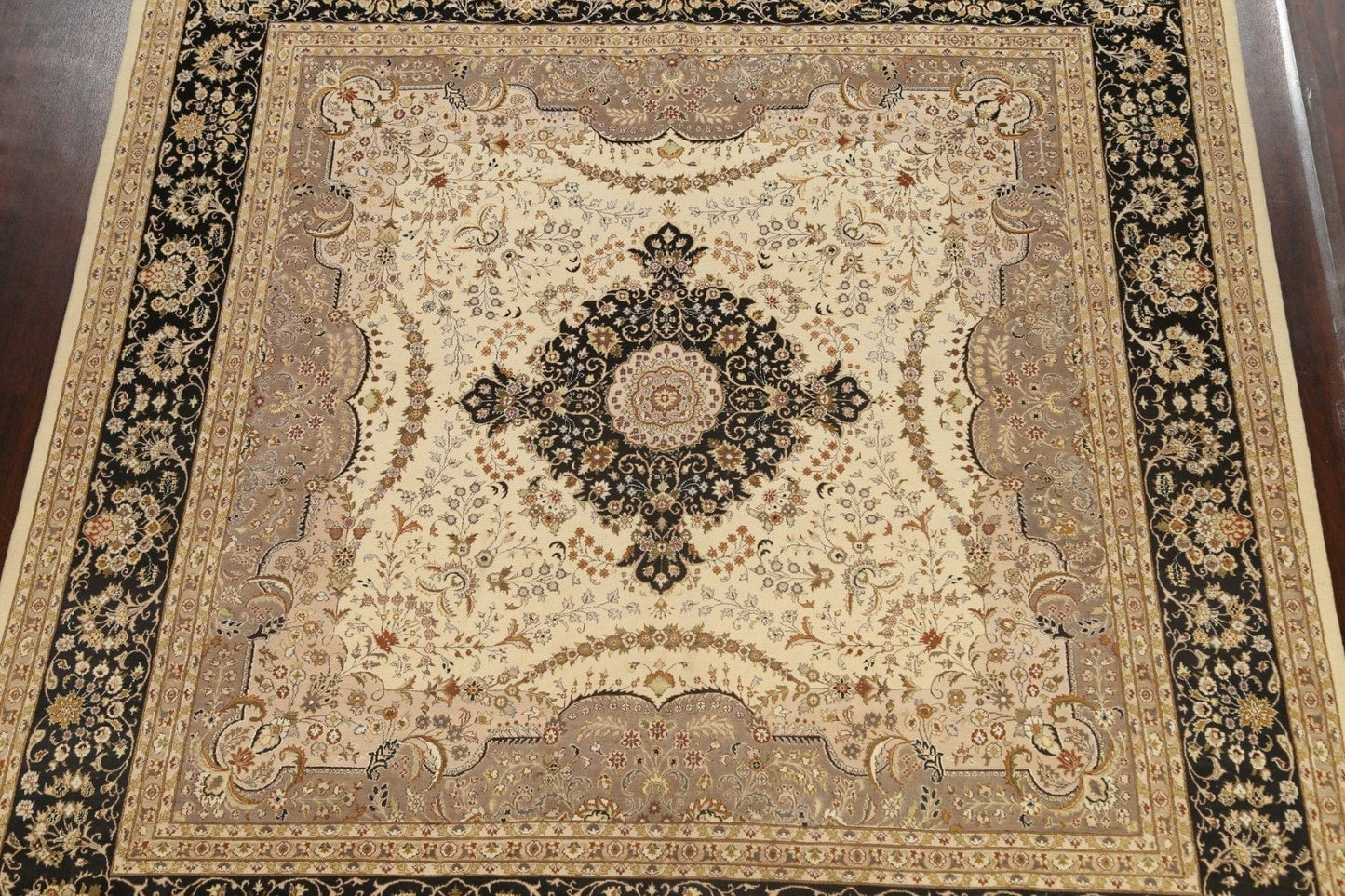 Square Vegetable Dye Royal Tabriz Oriental Area Rug 10x10