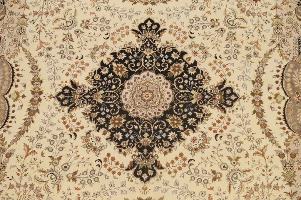 Square Vegetable Dye Royal Tabriz Oriental Area Rug 10x10