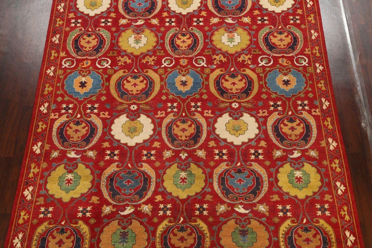 All-Over Floral Kazak Oriental Area Rug 9x12