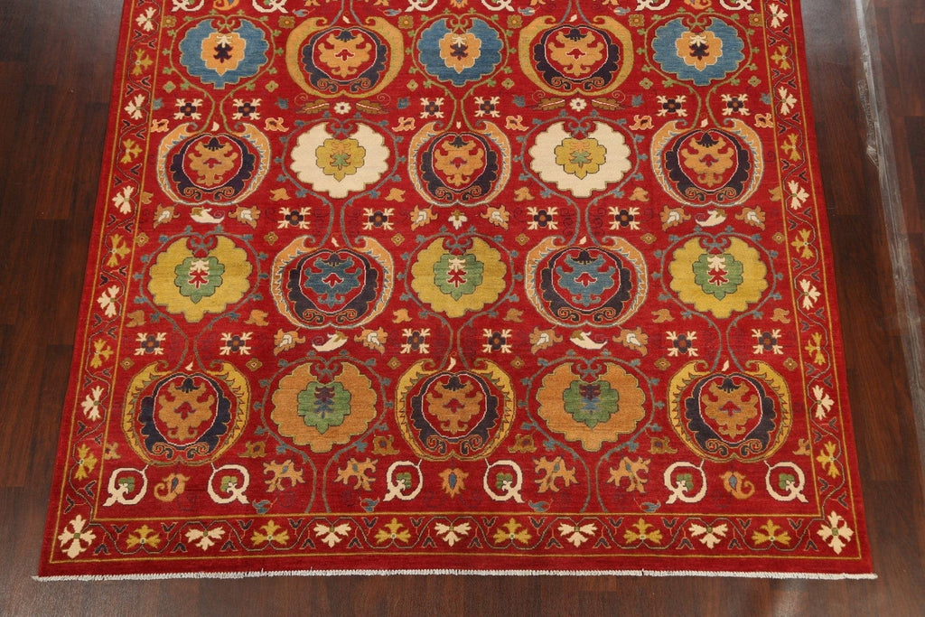 All-Over Floral Kazak Oriental Area Rug 9x12