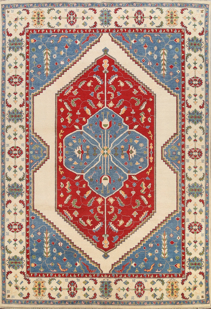 Vegetable Dye Kazak Oriental Area Rug 9x12