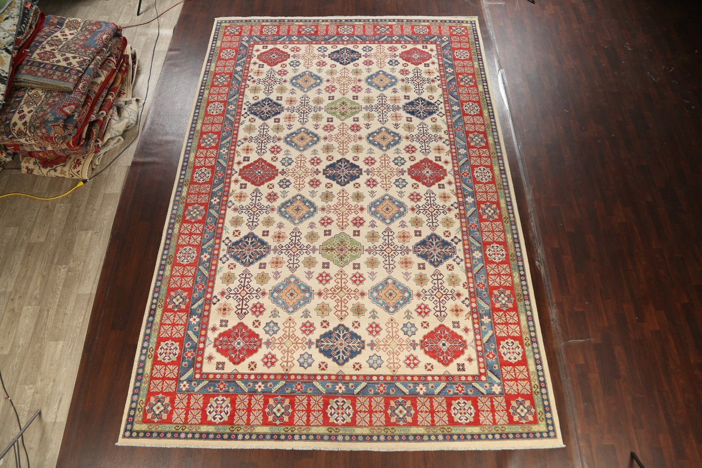 100% Vegetable Dye Large Kazak Oriental Area Rug 10x15