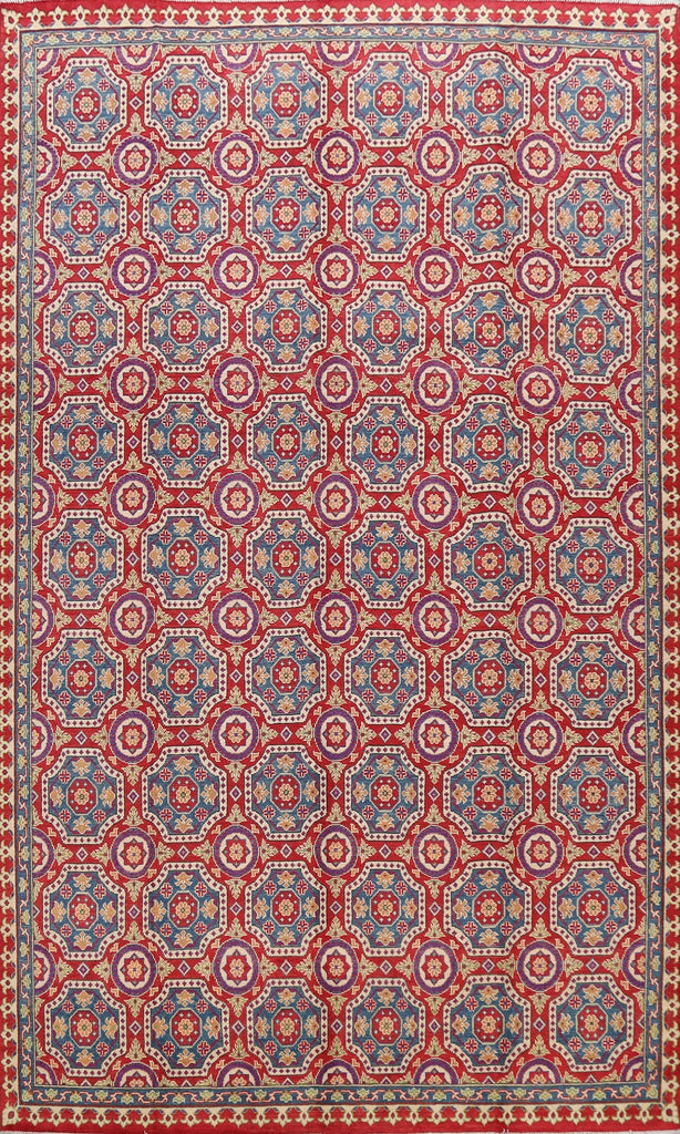 Vegetable Dye Geometric Kazak Oriental Area Rug 8x12