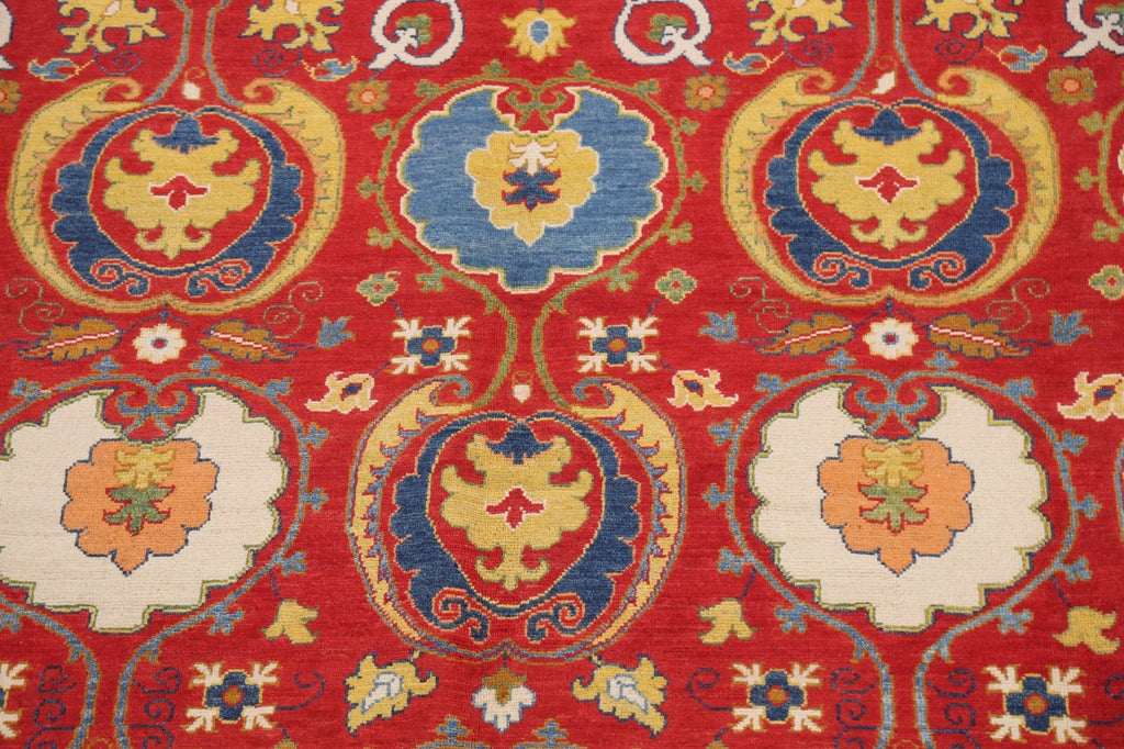 Vegetable Dye Floral Kazak Oriental Area Rug 8x11