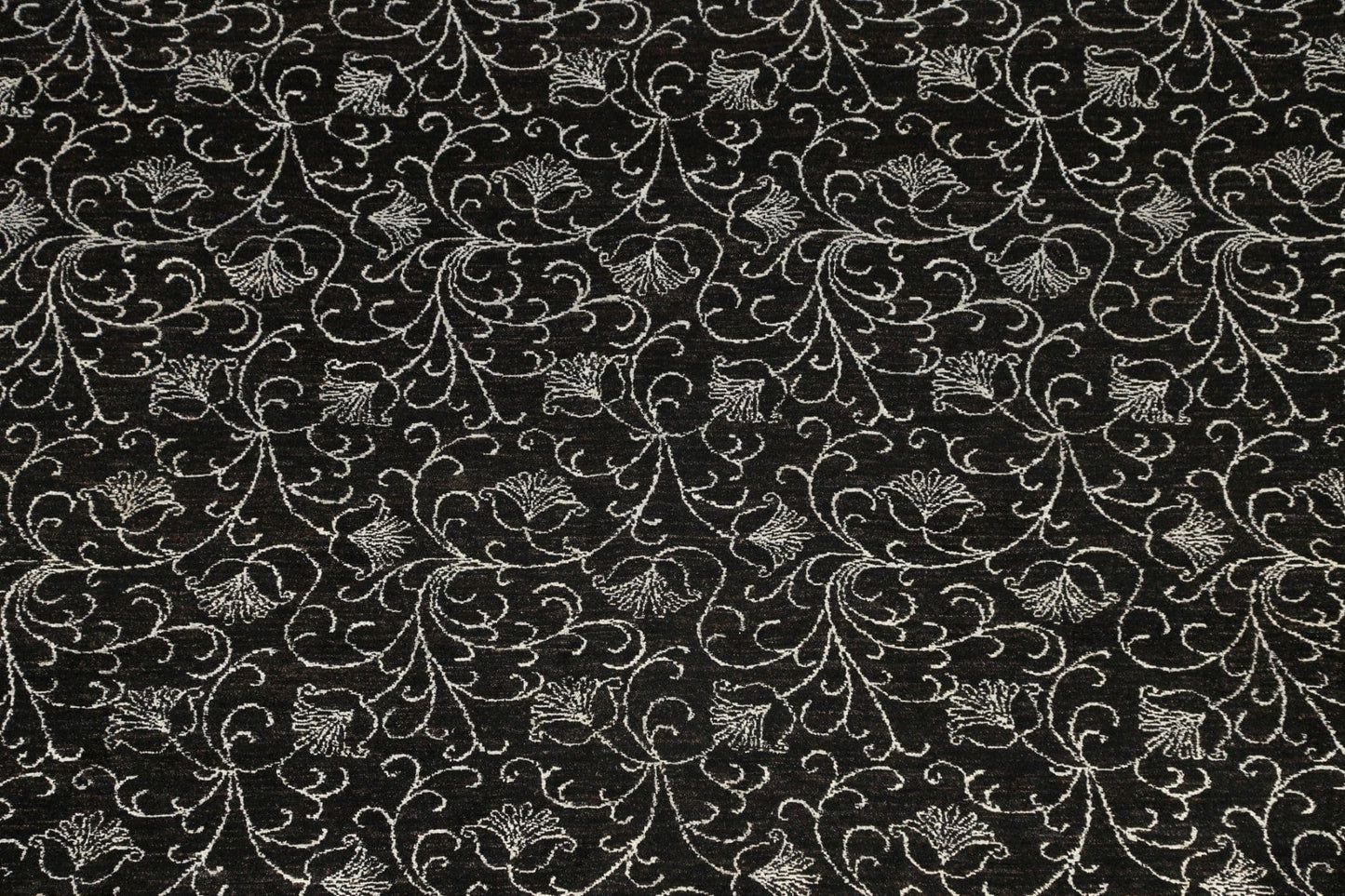 Vegetable Dye Black/ Silver Versace Oriental Area Rug 9x12