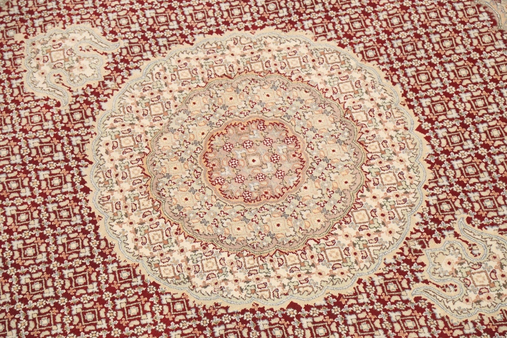 100% Vegetable Dye Round Tabriz Mahi Oriental Area Rug 10x10