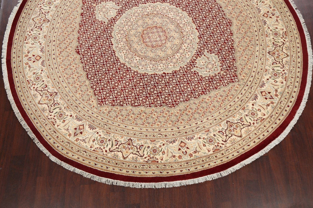 100% Vegetable Dye Round Tabriz Mahi Oriental Area Rug 10x10