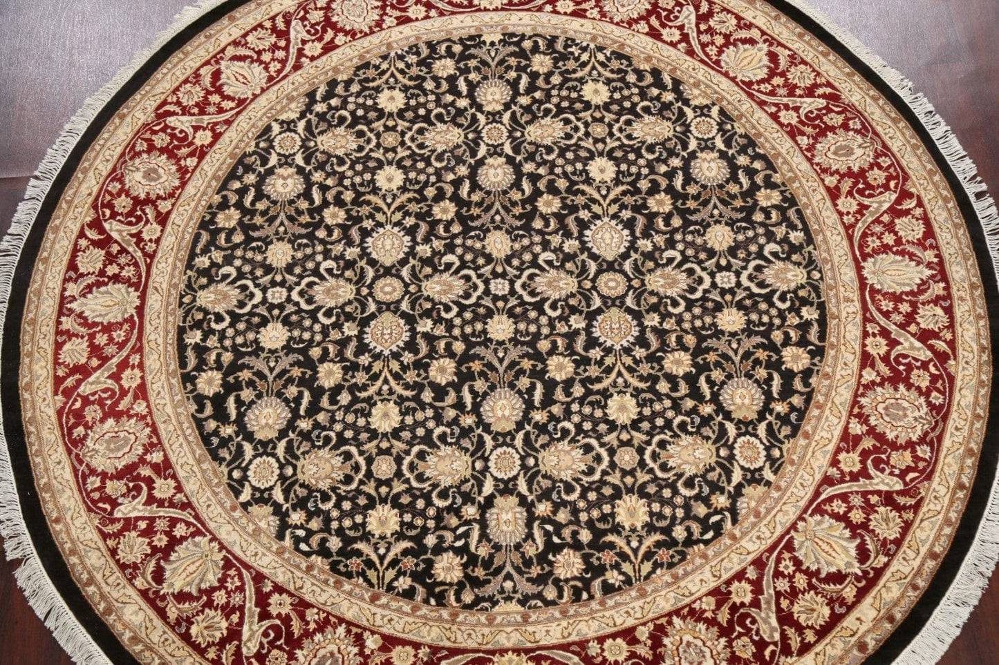 100% Vegetable Dye Round Royal Tabriz Oriental Area Rug 8x8