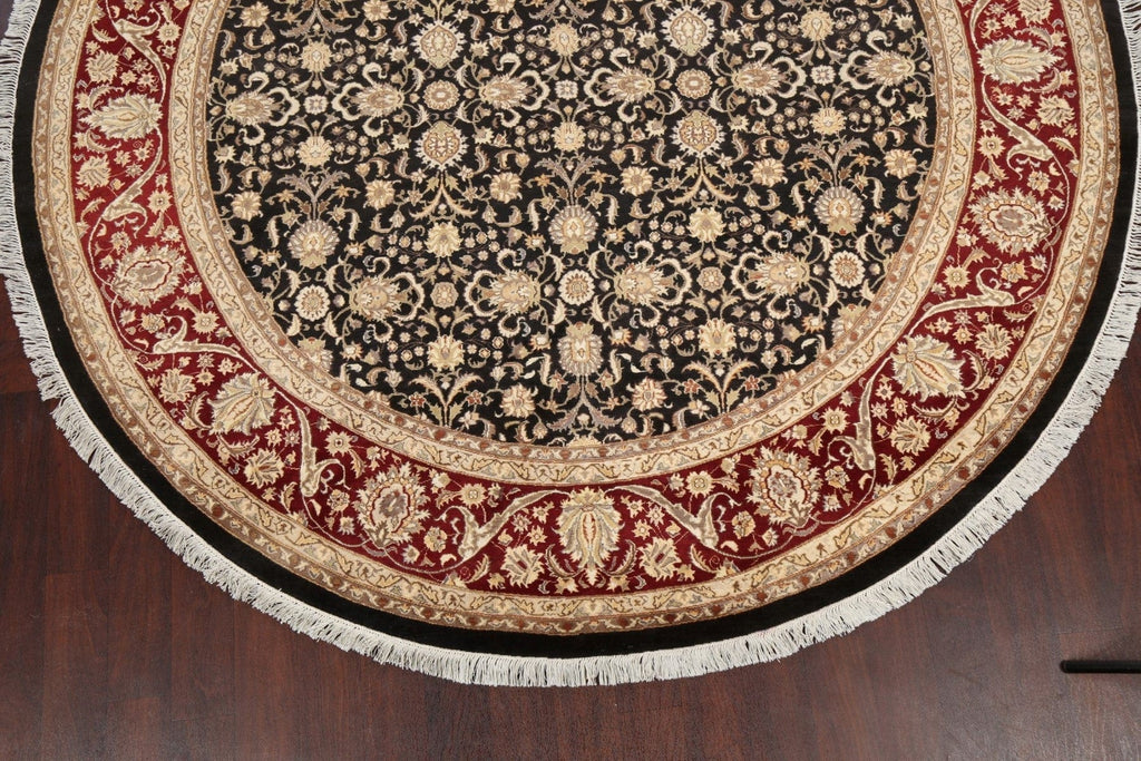 100% Vegetable Dye Round Royal Tabriz Oriental Area Rug 8x8