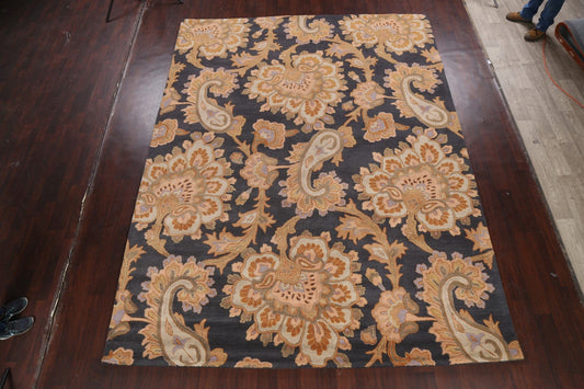 Paisley Floral Hand-Tufted Area Rug 9x12