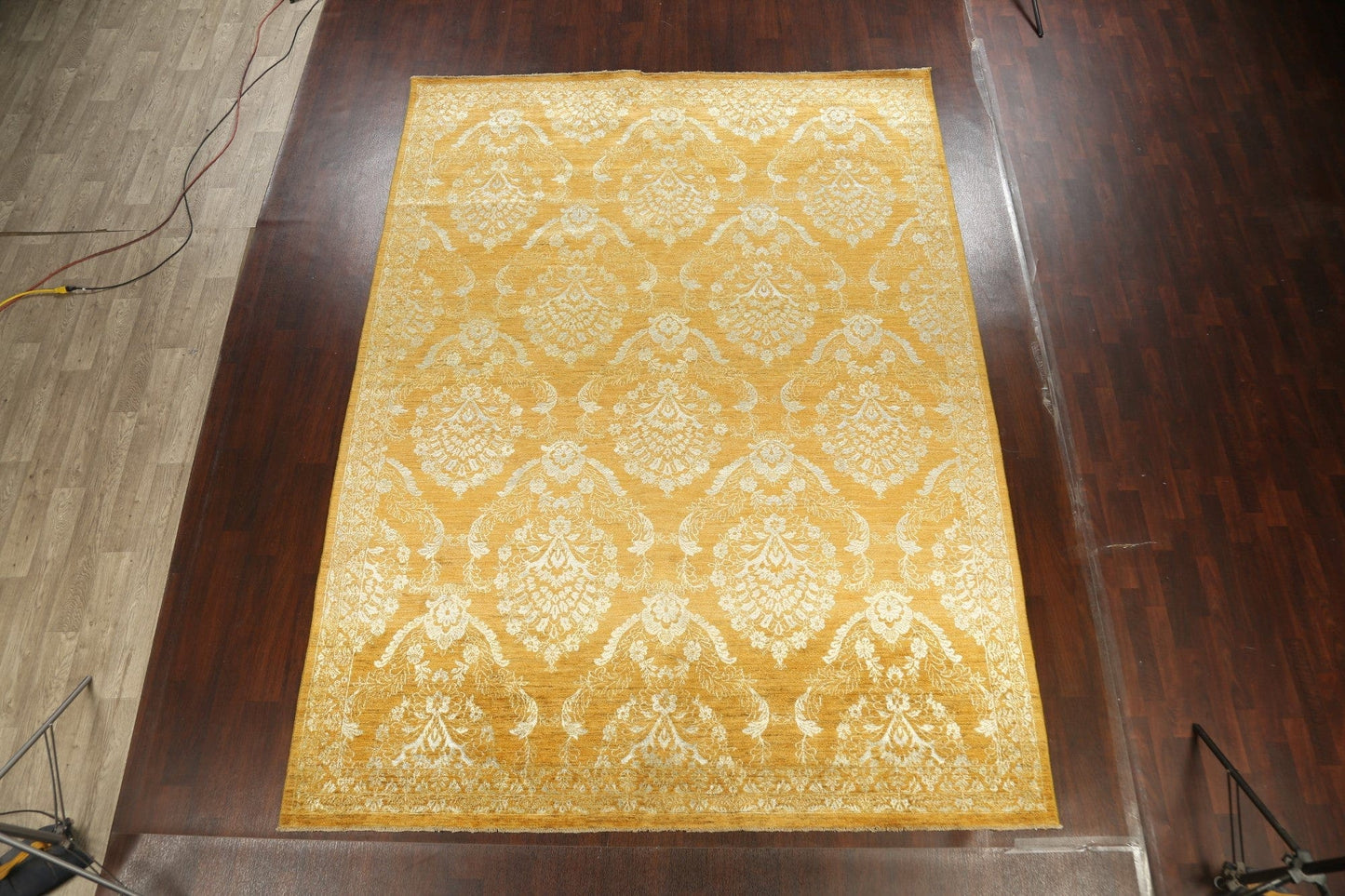 100% Vegetable Dye Versace Oriental Area Rug 9x12