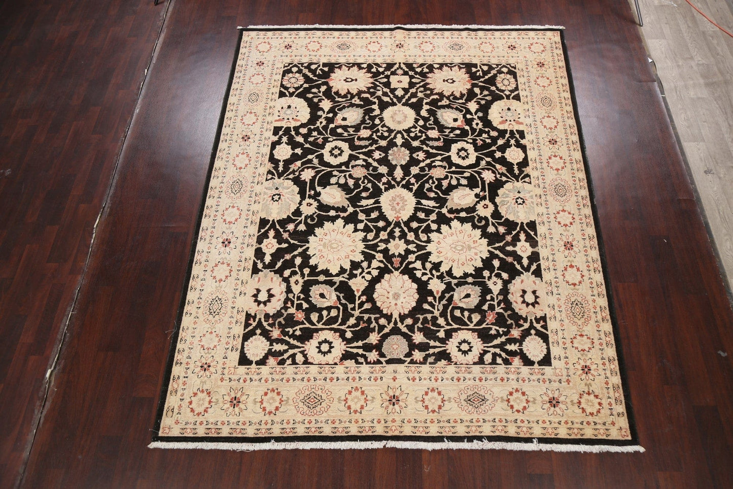 All-Over Floral Peshawar Chobi Oriental Area Rug 8x10