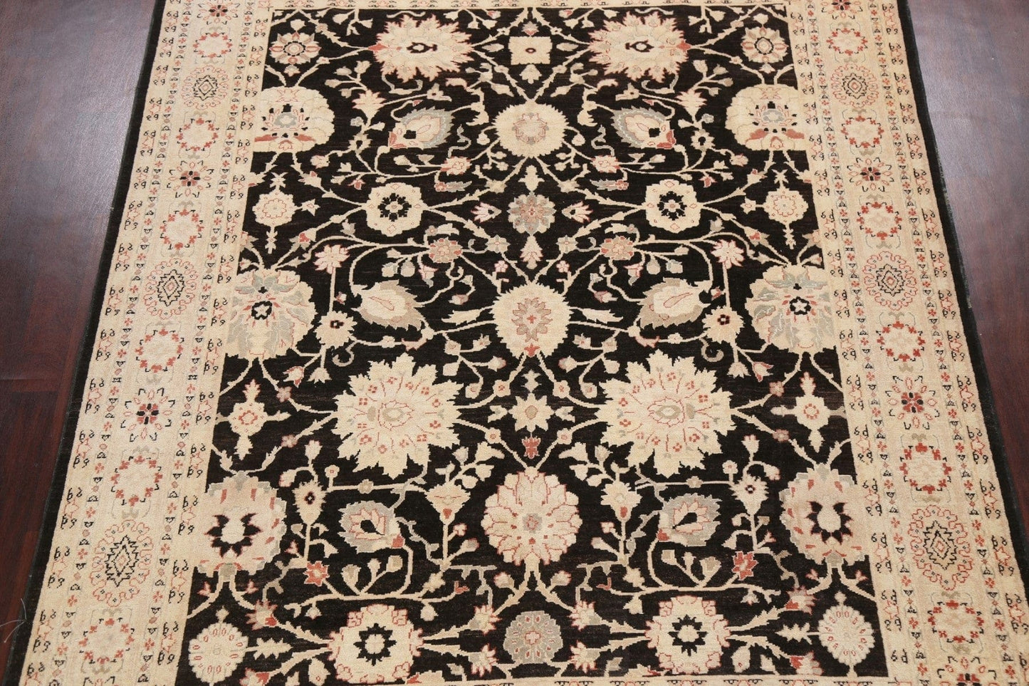 All-Over Floral Peshawar Chobi Oriental Area Rug 8x10