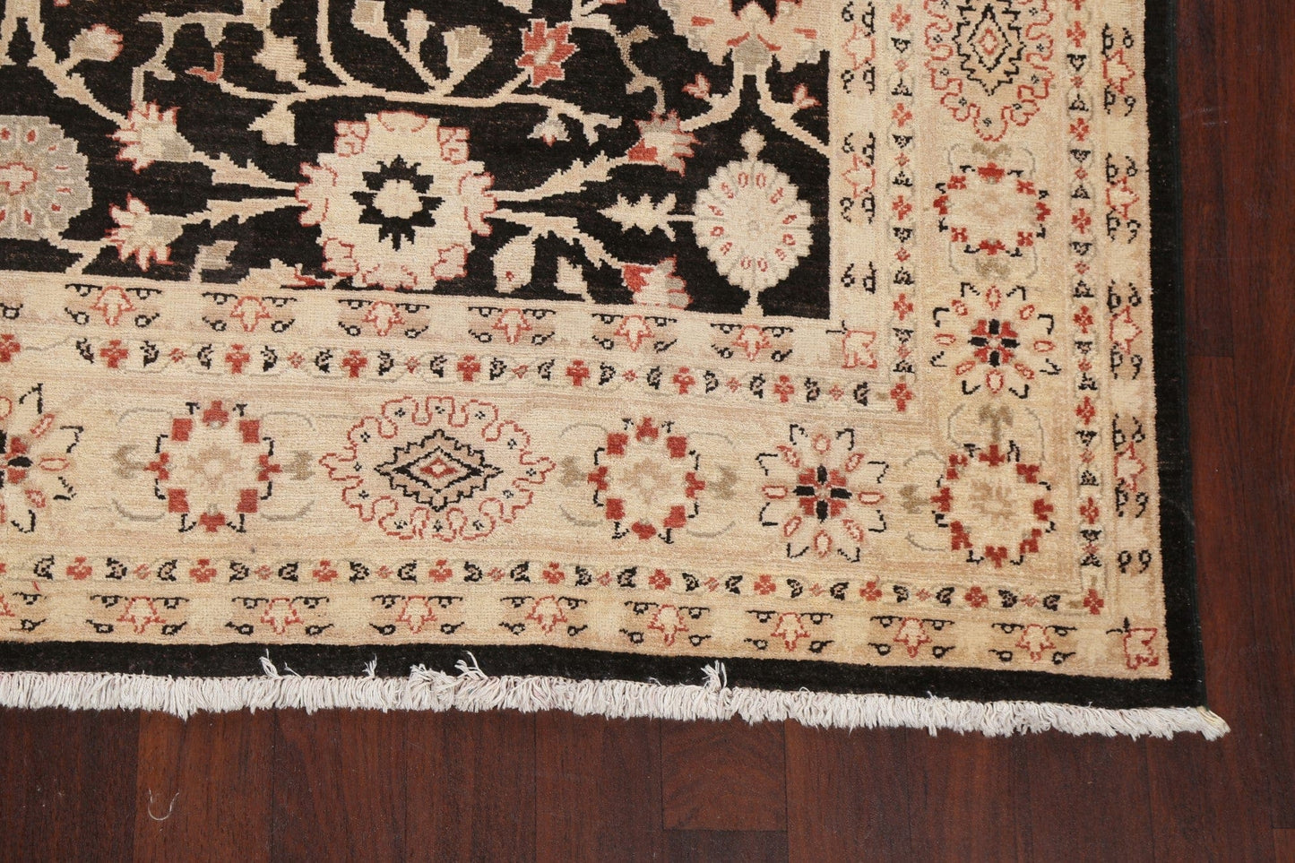 All-Over Floral Peshawar Chobi Oriental Area Rug 8x10