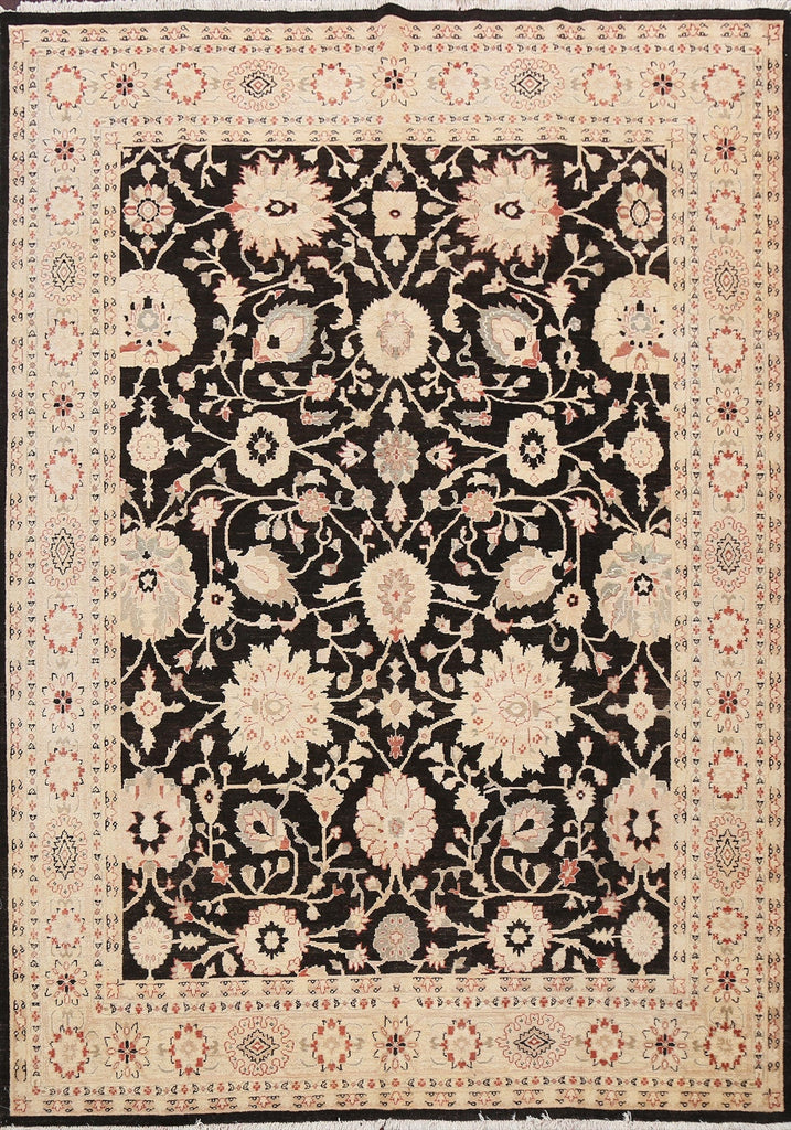 All-Over Floral Peshawar Chobi Oriental Area Rug 8x10