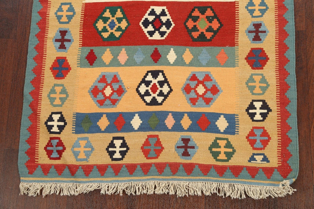 South-Western Tribal Kilim Shiraz Persian Area Rug 3x5