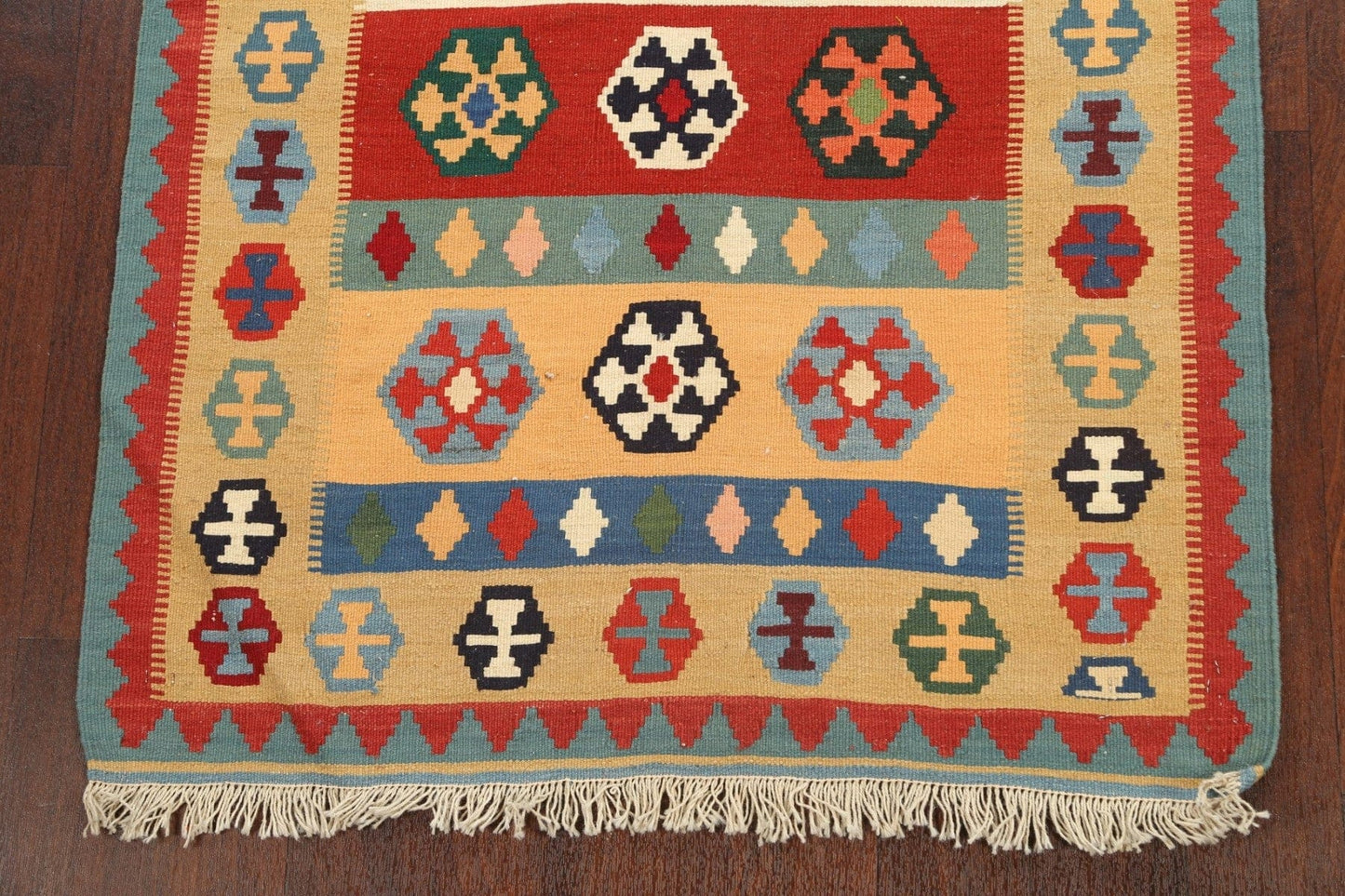 South-Western Tribal Kilim Shiraz Persian Area Rug 3x5